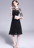 Vestido Midi Saia Plissada Moda Evangélica
