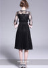 Vestido Midi Saia Plissada Moda Evangélica
