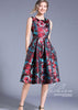 Vestido Midi Gode Jacquard Estampado