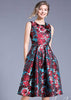 Vestido Midi Gode Jacquard Estampado