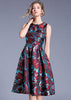 Vestido Midi Gode Jacquard Estampado