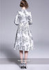 Vestido Midi Gode Jacquard Floral