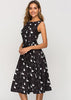 Vestido Midi Godê Rodado Estampado Moda Evangélica