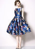 Vestido Midi Estampado Rodado Gode