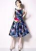 Vestido Midi Estampado Rodado Gode