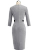 Vestido Tubinho Bicolor Moda Evangelica