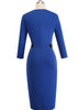 Vestido Tubinho Bicolor Moda Evangelica