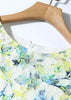 Vestido Midi Renda Estampado Festa com Cinto