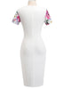 Vestido Tubinho Midi Estampado Floral