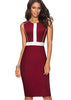Vestido Midi Tubinho com Recorte na Frente