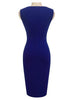 Vestido Midi Tubinho com Recorte na Frente
