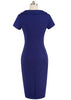 Vestido Midi Tubinho Social Elegante Manga Curta