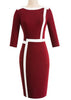 Vestido Evangélico Midi Tubinho Social Duas Cores