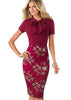 Vestido Evangelico Social Midi Tubinho Gola Laço