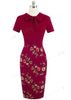 Vestido Evangelico Social Midi Tubinho Gola Laço