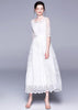Vestido de Renda Branco Longo para Casamento Civil