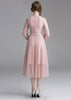 Vestido de Renda Midi Rose para Madrinha Casamento