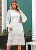 Vestido Branco Midi com Manga