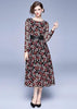 Vestido Midi Renda com Amarração na Cintura