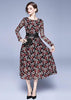 Vestido Midi Renda com Amarração na Cintura