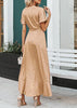 Vestido Envelope Midi com Babado