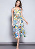 Vestido Midi Estampado Floral