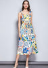 Vestido Midi Estampado Floral