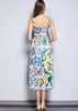Vestido Midi Estampado Floral