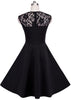 Vestido Midi Godê com Renda